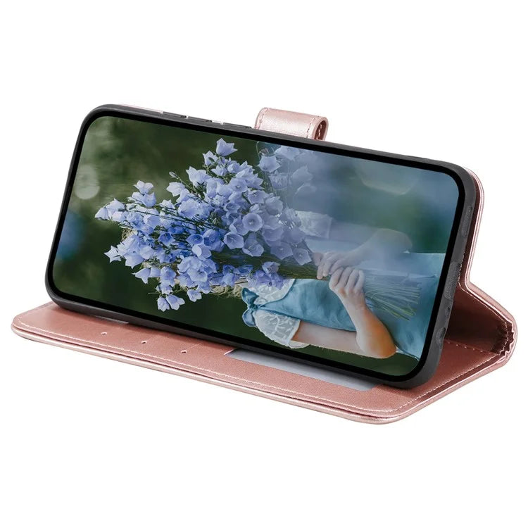 For Samsung Galaxy A35 5G Wallet Case Mandala Pattern Flower PU Leather Phone Cover
