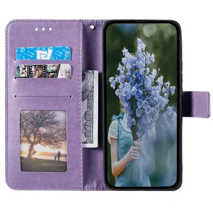 For Samsung Galaxy A35 5G Wallet Case Mandala Pattern Flower PU Leather Phone Cover