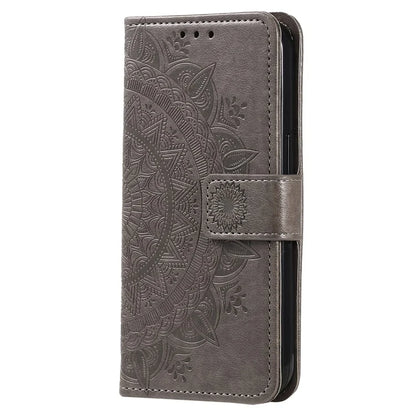 For Samsung Galaxy A35 5G Wallet Case Mandala Pattern Flower PU Leather Phone Cover