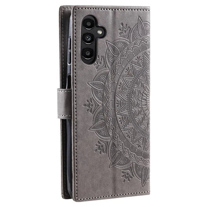 For Samsung Galaxy A35 5G Wallet Case Mandala Pattern Flower PU Leather Phone Cover