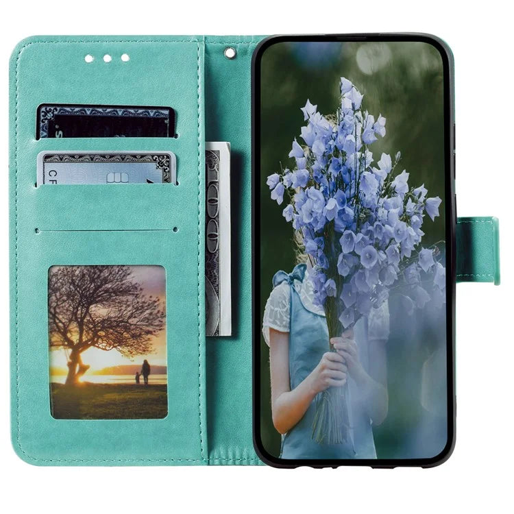 For Samsung Galaxy A35 5G Wallet Case Mandala Pattern Flower PU Leather Phone Cover