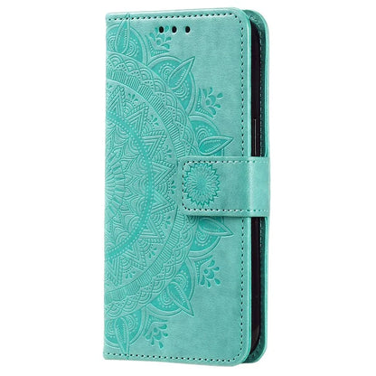 For Samsung Galaxy A35 5G Wallet Case Mandala Pattern Flower PU Leather Phone Cover
