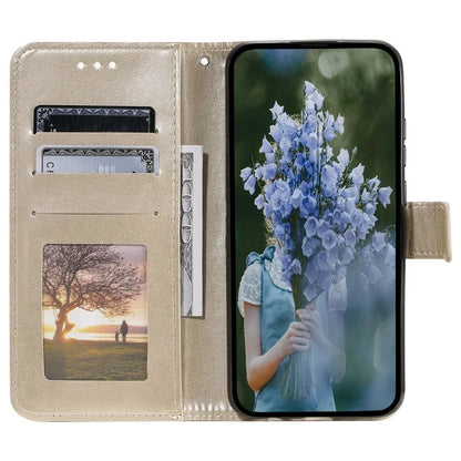 For Samsung Galaxy A35 5G Wallet Case Mandala Pattern Flower PU Leather Phone Cover