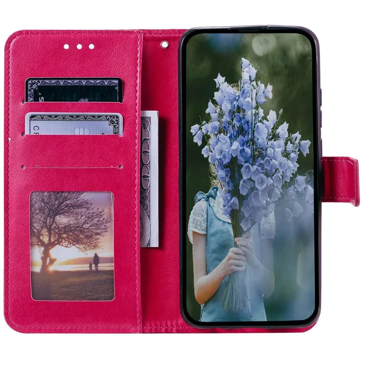 For Samsung Galaxy A35 5G Wallet Case Mandala Pattern Flower PU Leather Phone Cover