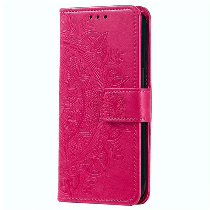 For Samsung Galaxy A35 5G Wallet Case Mandala Pattern Flower PU Leather Phone Cover
