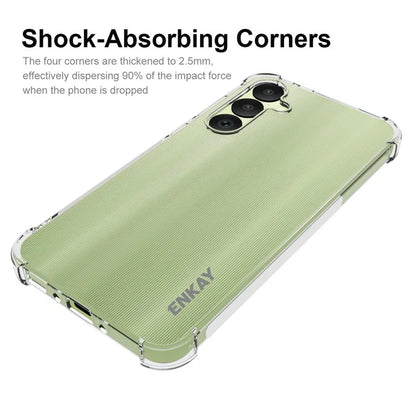 ENKAY HAT PRINCE For Samsung Galaxy A35 5G Case Mobile Shell TPU Phone Cover with Anti-Slip Strip Edge