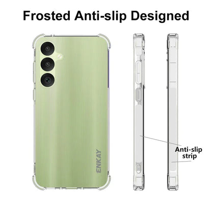 ENKAY HAT PRINCE For Samsung Galaxy A35 5G Case Mobile Shell TPU Phone Cover with Anti-Slip Strip Edge