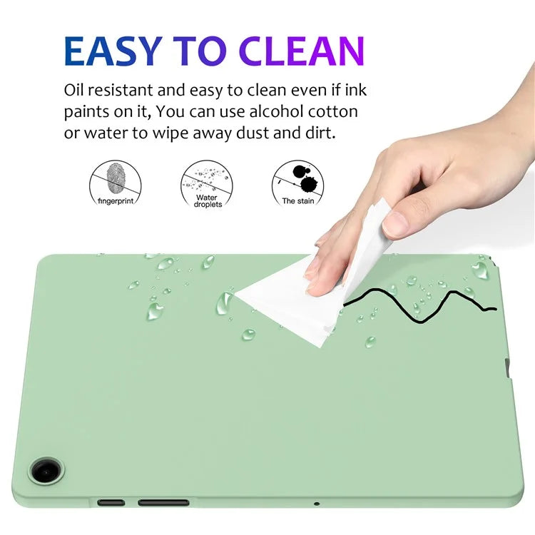 For Samsung Galaxy Tab A9+ Tablet Case Liquid Silicone Protective Cover