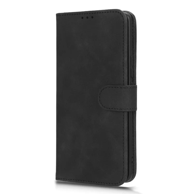 For Honor 90 Skin-Feel Flip Leather Case with Lanyard