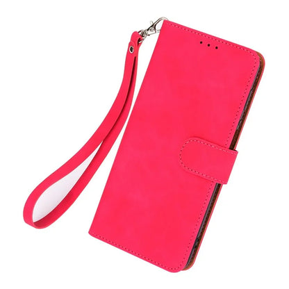 For Honor 90 Skin-Feel Flip Leather Case with Lanyard