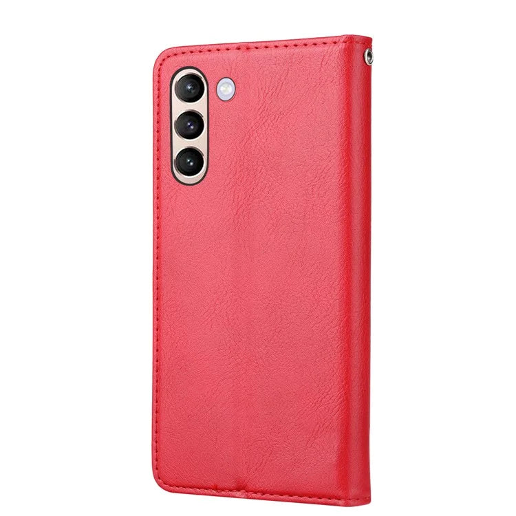For Samsung Galaxy S24 Cell Phone Case Magnetic Closing PU Leather Wallet Cover