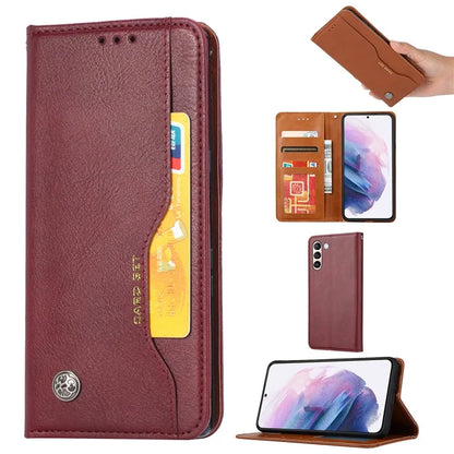 For Samsung Galaxy S24 Cell Phone Case Magnetic Closing PU Leather Wallet Cover