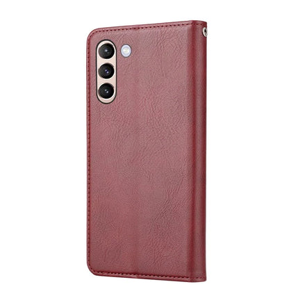 For Samsung Galaxy S24 Cell Phone Case Magnetic Closing PU Leather Wallet Cover
