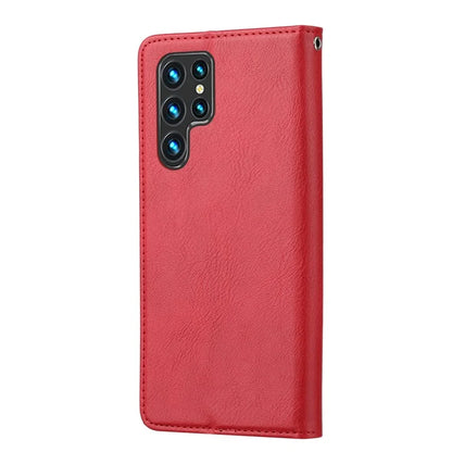 For Samsung Galaxy S24 Ultra Cell Phone Case Magnetic Closing PU Leather Stand Cover