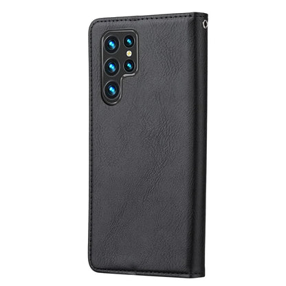 For Samsung Galaxy S24 Ultra Cell Phone Case Magnetic Closing PU Leather Stand Cover