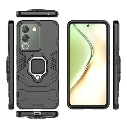 Case for vivo V29e (Global) 5G with Ring Holder Kickstand PC+TPU Phone Cover