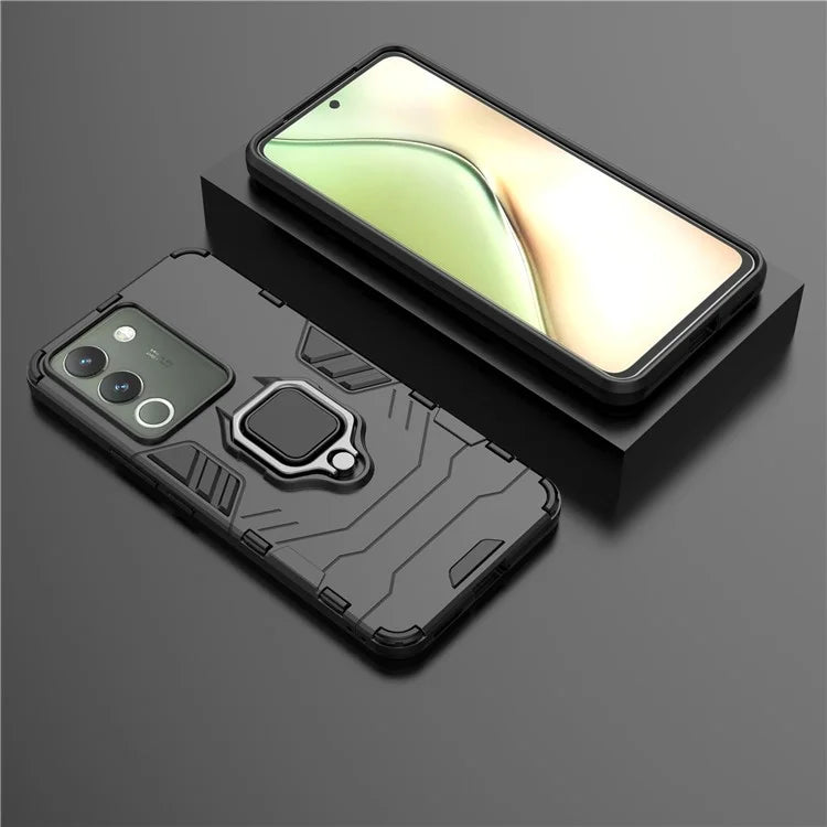 Case for vivo V29e (Global) 5G with Ring Holder Kickstand PC+TPU Phone Cover