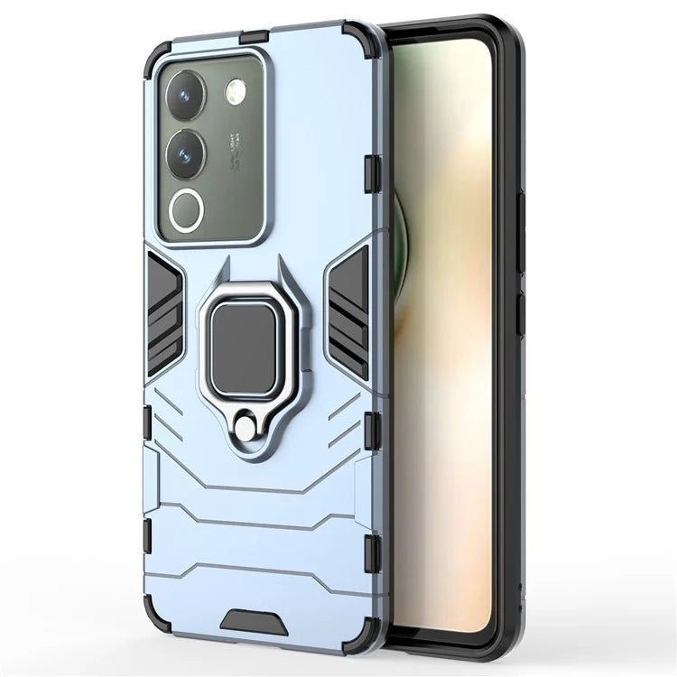 Case for vivo V29e (Global) 5G with Ring Holder Kickstand PC+TPU Phone Cover
