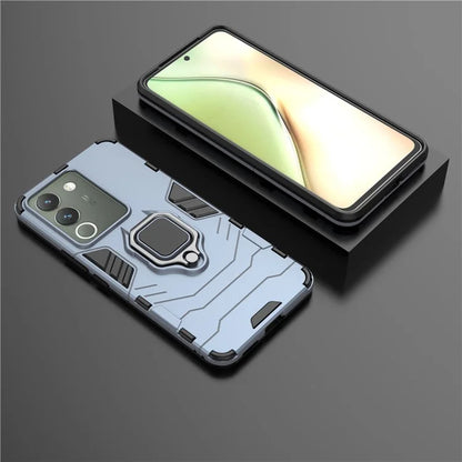 Case for vivo V29e (Global) 5G with Ring Holder Kickstand PC+TPU Phone Cover