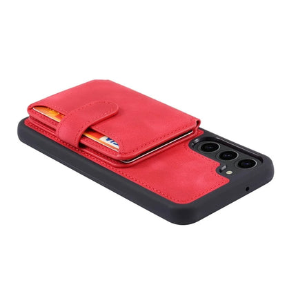 For Samsung Galaxy S24+ Leather Case Skin-touch RFID Blocking Wallet Phone Cover