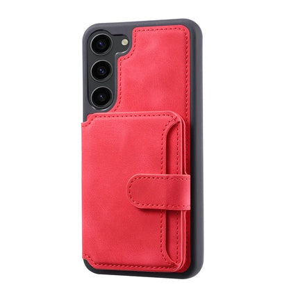 For Samsung Galaxy S24+ Leather Case Skin-touch RFID Blocking Wallet Phone Cover