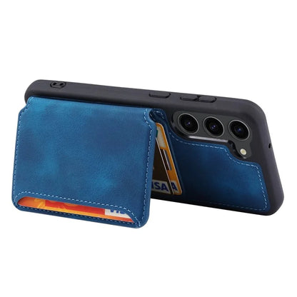 For Samsung Galaxy S24+ Leather Case Skin-touch RFID Blocking Wallet Phone Cover