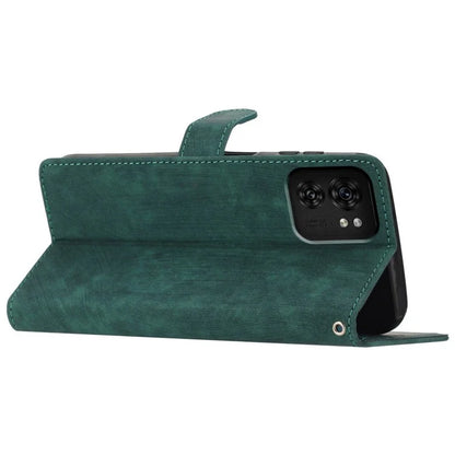 For Motorola Edge 40 5G Case Skin-touch PU Leather+TPU Phone Cover with Hand Strap