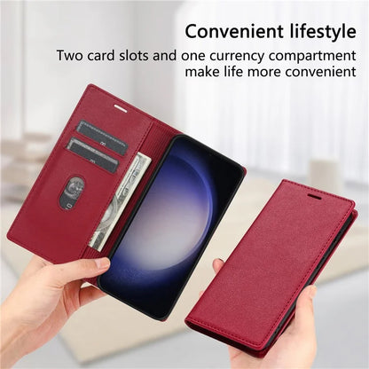 BKS-001 For Xiaomi Redmi 12 4G / 12 5G (Global) / Poco M6 Pro 5G Case Magnetic Leather Flip Cover