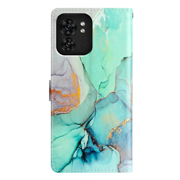For Motorola Edge 40 5G Artistic Printing Leather Wallet Case