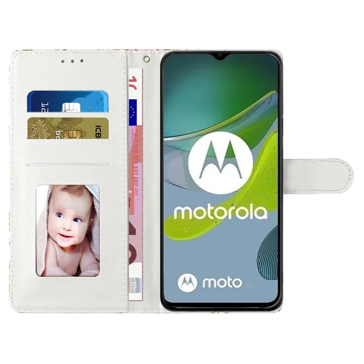 For Motorola Edge 40 5G Artistic Printing Leather Wallet Case