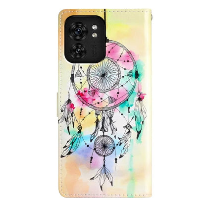 For Motorola Edge 40 5G Artistic Printing Leather Wallet Case