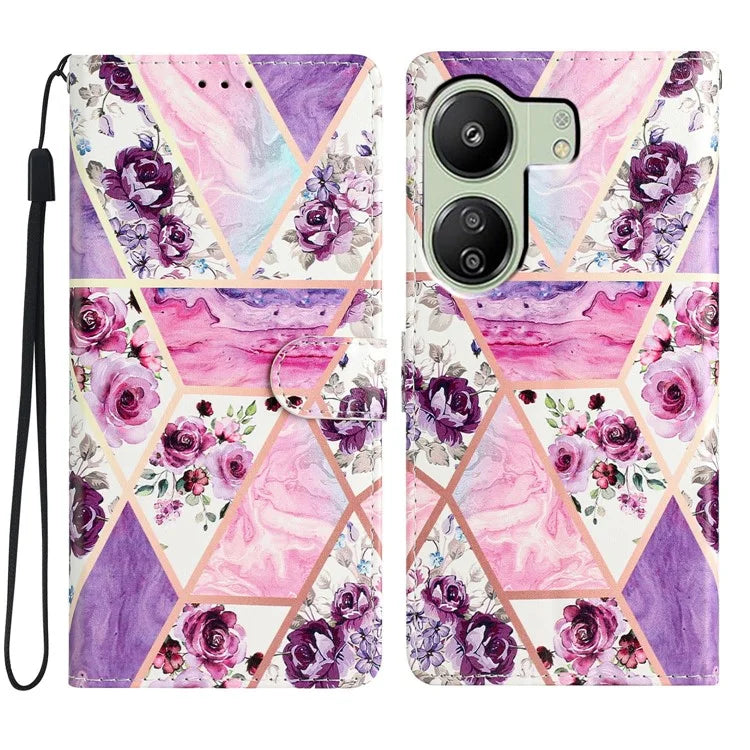 For Xiaomi Redmi 13C 4G / Poco C65 4G Leather Case with Card Pocket