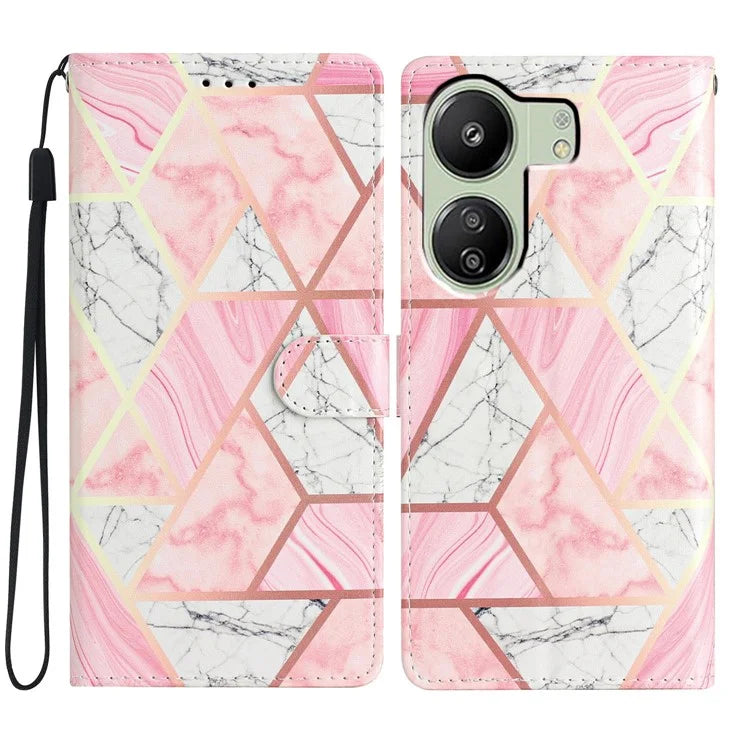 For Xiaomi Redmi 13C 4G / Poco C65 4G Leather Case with Card Pocket