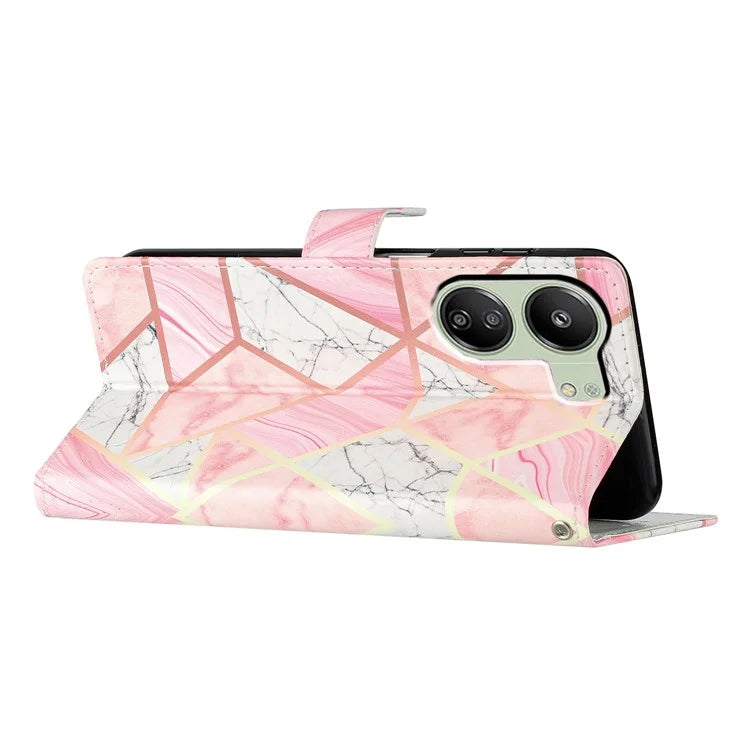 For Xiaomi Redmi 13C 4G / Poco C65 4G Leather Case with Card Pocket