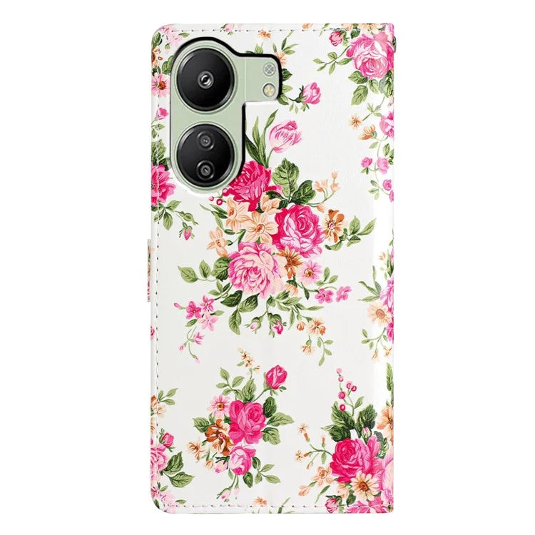 For Xiaomi Redmi 13C 4G / Poco C65 4G Leather Case with Card Pocket