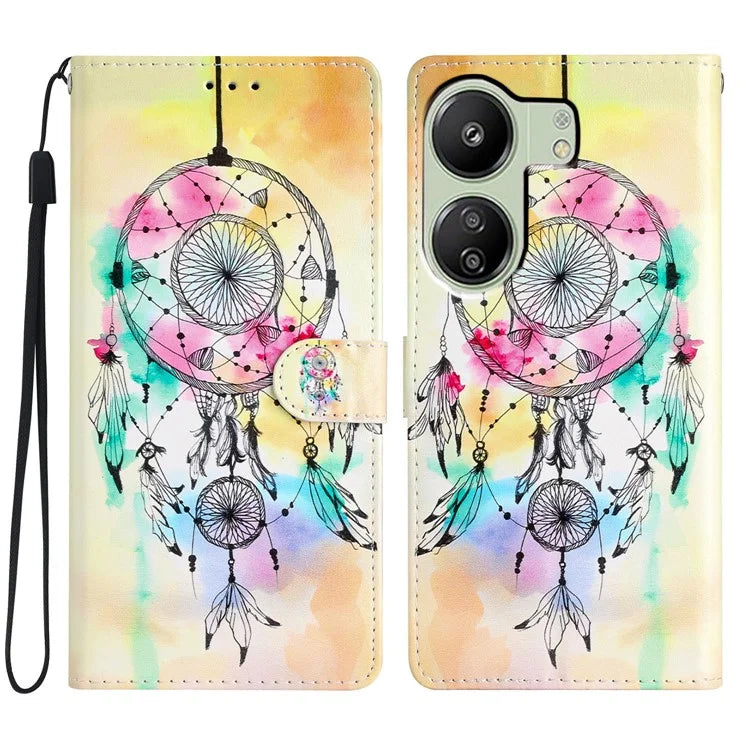 For Xiaomi Redmi 13C 4G / Poco C65 4G Leather Case with Card Pocket