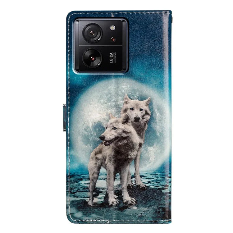 For Xiaomi 13T / 13T Pro / Redmi K60 Ultra Pattern Card Slot Leather Case