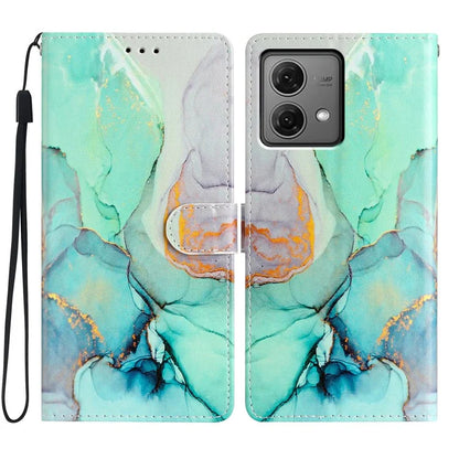 For Motorola Moto G84 5G Leather Case Wallet Cover with Card Slot Holder Stand