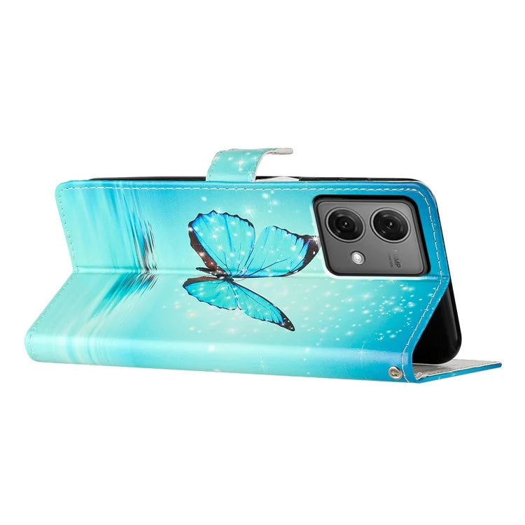 For Motorola Moto G84 5G Leather Case Wallet Cover with Card Slot Holder Stand