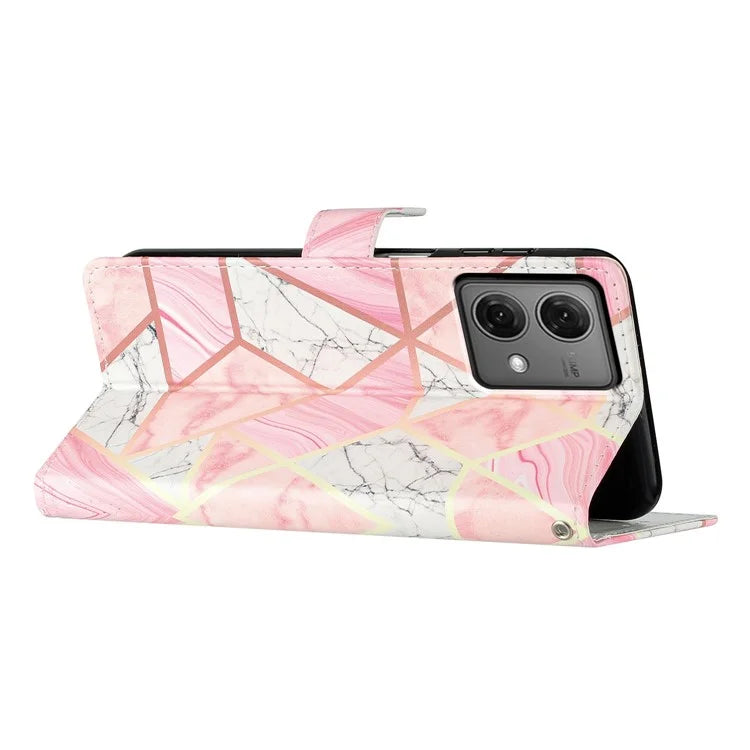 For Motorola Moto G84 5G Leather Case Wallet Cover with Card Slot Holder Stand