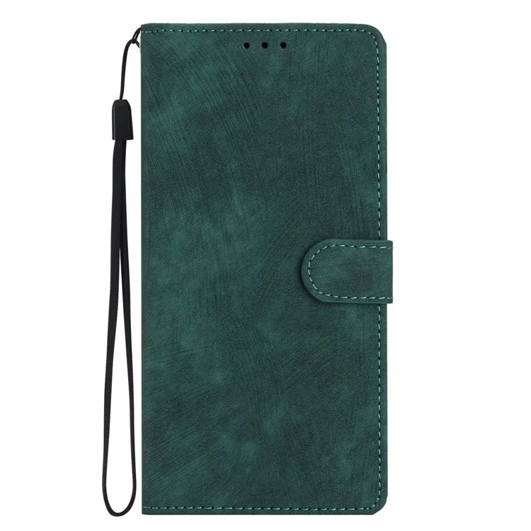 Leather Case for Samsung Galaxy A55 5G Shell Solid Color Stand Wallet Phone Cover