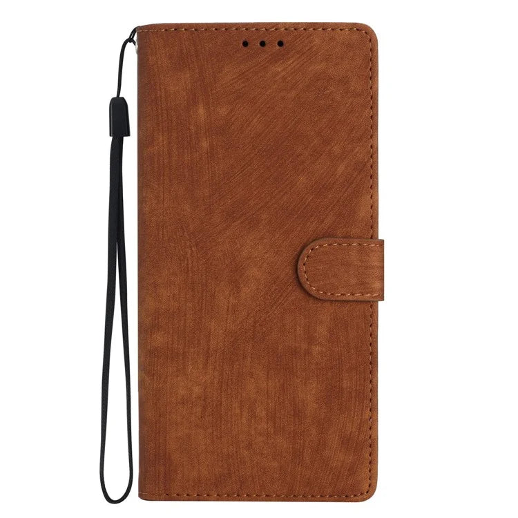Leather Case for Samsung Galaxy A55 5G Shell Solid Color Stand Wallet Phone Cover