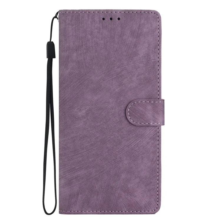 Leather Case for Samsung Galaxy A55 5G Shell Solid Color Stand Wallet Phone Cover