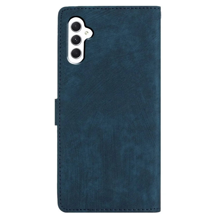 Leather Case for Samsung Galaxy A55 5G Shell Solid Color Stand Wallet Phone Cover