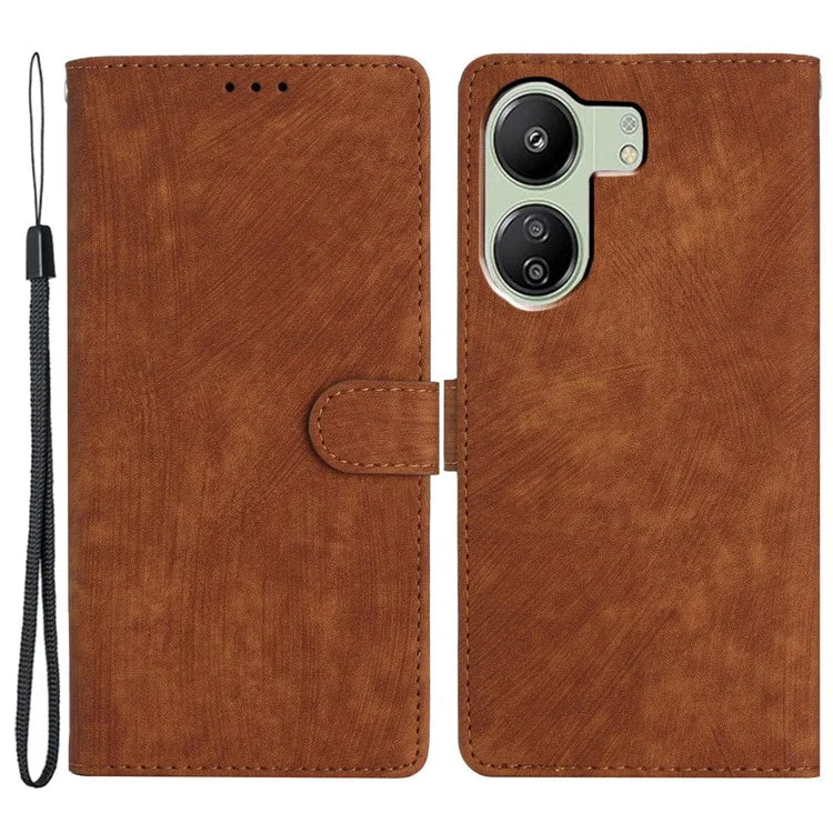 For Xiaomi Redmi 13C 4G / Poco C65 4G Cell Phone Case Skin-touch Leather Flip Stand Cover