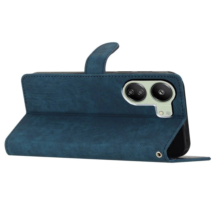 For Xiaomi Redmi 13C 4G / Poco C65 4G Cell Phone Case Skin-touch Leather Flip Stand Cover