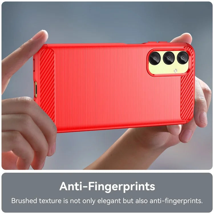 For Samsung Galaxy A25 5G (Global) (161.0 x 76.5 x 8.3mm) Brushed Cell Phone Case Anti-Scratch TPU Phone Cover