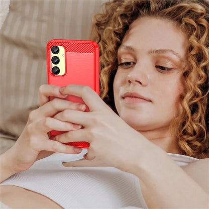 For Samsung Galaxy A25 5G (Global) (161.0 x 76.5 x 8.3mm) Brushed Cell Phone Case Anti-Scratch TPU Phone Cover