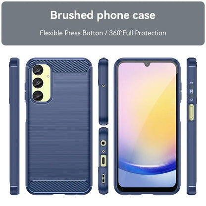 For Samsung Galaxy A25 5G (Global) (161.0 x 76.5 x 8.3mm) Brushed Cell Phone Case Anti-Scratch TPU Phone Cover