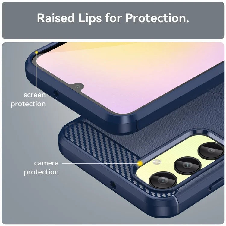 For Samsung Galaxy A25 5G (Global) (161.0 x 76.5 x 8.3mm) Brushed Cell Phone Case Anti-Scratch TPU Phone Cover